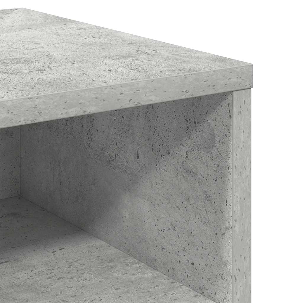 Noční Stolek Betonově Šedý 40 X 30 X 30 Cm Kompozitní Dřevo