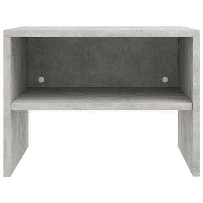 Noční Stolky 2 Ks Betonově Šedé 40X30X30 Cm Kompozitní Dřevo