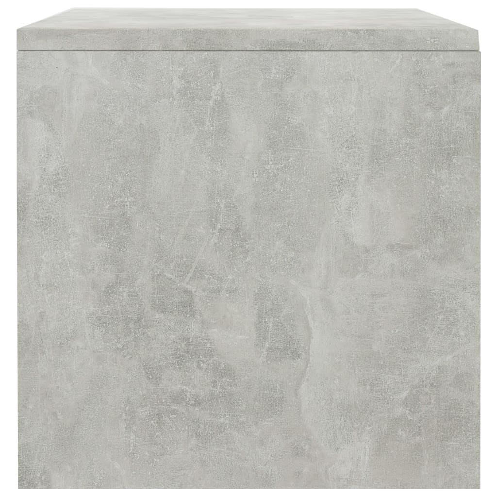 Noční Stolky 2 Ks Betonově Šedé 40X30X30 Cm Kompozitní Dřevo