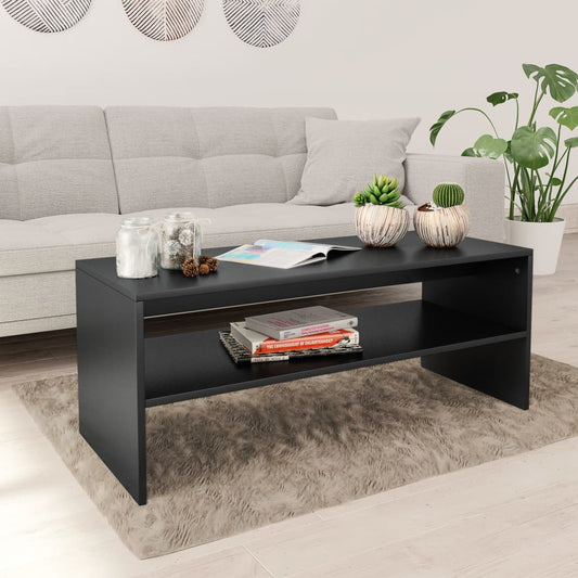 Konferenční Stolek Černý 100 X 40 X 40 Cm Kompozitní Dřevo