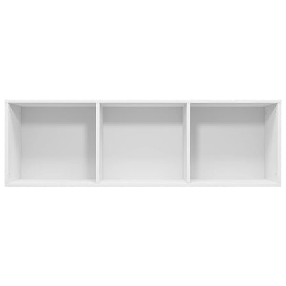 Knihovna / Tv Skříňka Bílá 36 X 30 X 114 Cm Kompozitní Dřevo
