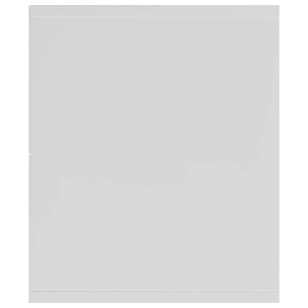 Knihovna / Tv Skříňka Bílá 36 X 30 X 114 Cm Kompozitní Dřevo