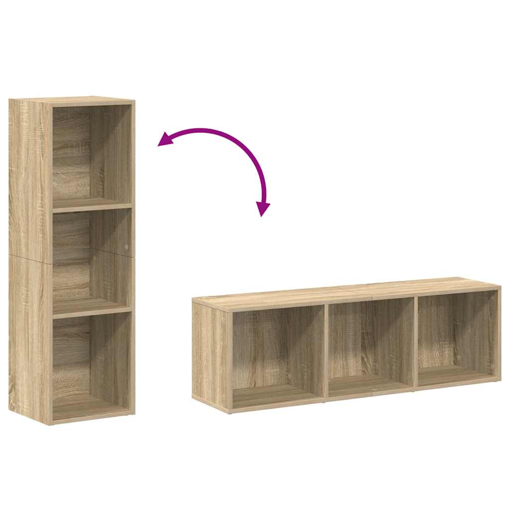 Knihovna / Tv Stolek Dub Sonoma 36 X 30 X 114 Cm Dřevotříska