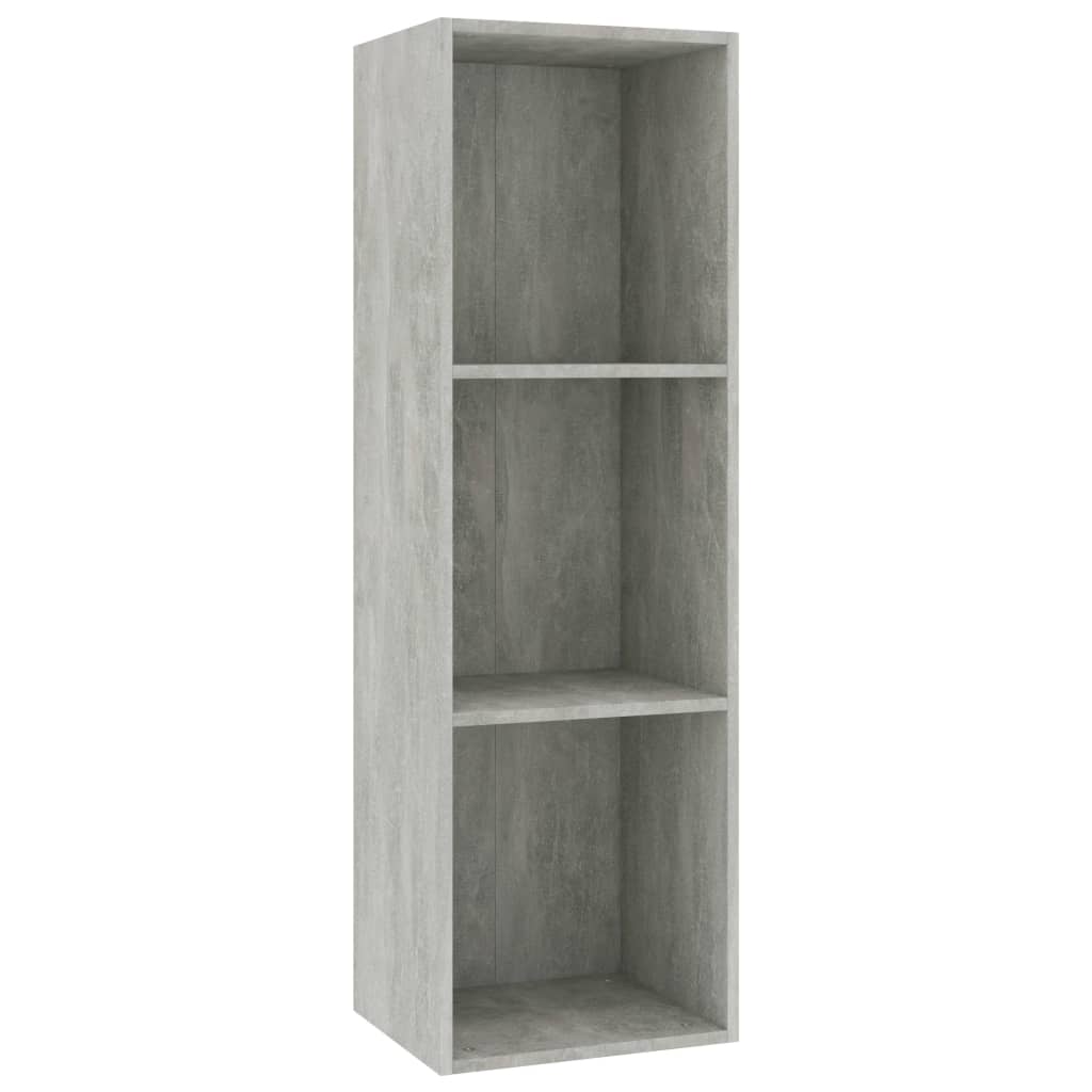 Knihovna/Tv Skříňka Betonově Šedá 36X30X114 Cm Kompozitní Dřevo