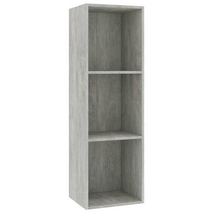 Knihovna/Tv Skříňka Betonově Šedá 36X30X114 Cm Kompozitní Dřevo