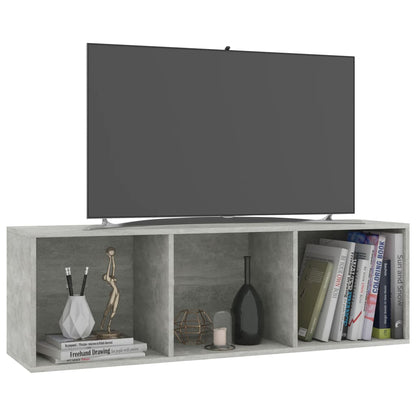 Knihovna/Tv Skříňka Betonově Šedá 36X30X114 Cm Kompozitní Dřevo