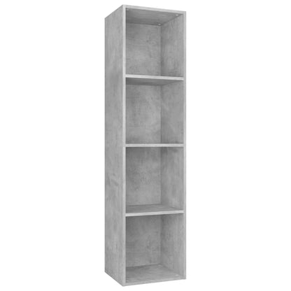 Knihovna/Tv Skříňka Betonově Šedá 36X30X143 Cm Kompozitní Dřevo