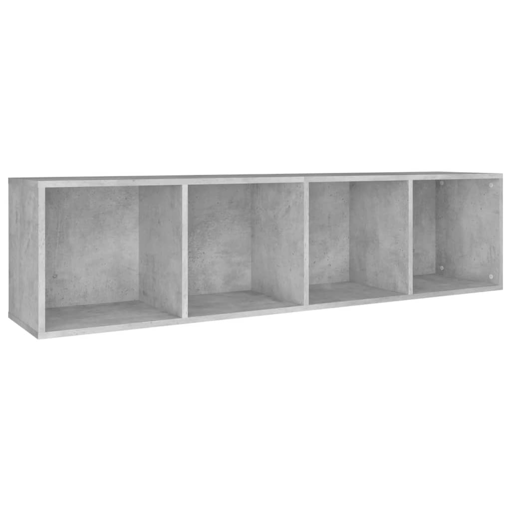 Knihovna/Tv Skříňka Betonově Šedá 36X30X143 Cm Kompozitní Dřevo