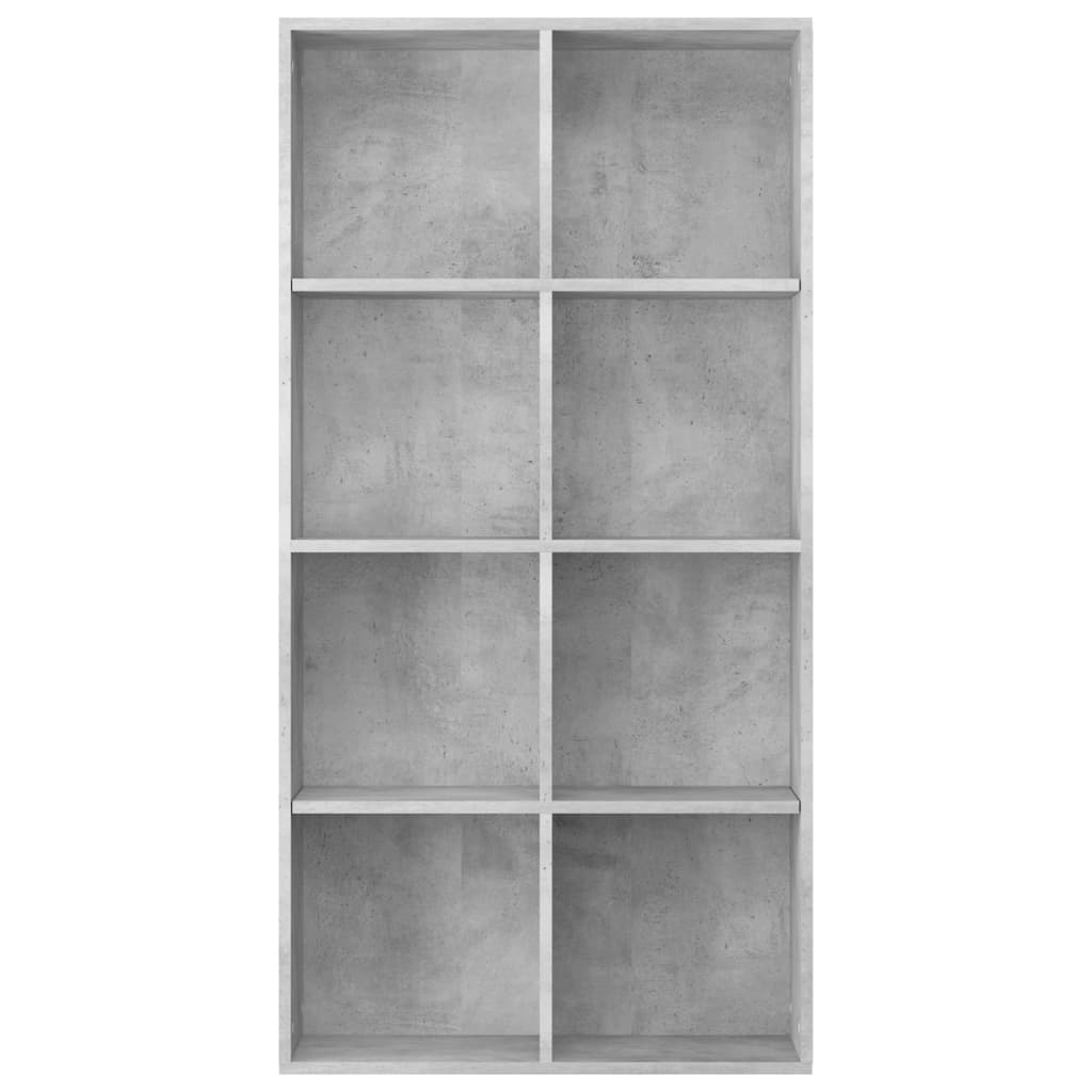 Knihovna/Příborník Betonově Šedá 66X30X130 Cm Kompozitní Dřevo
