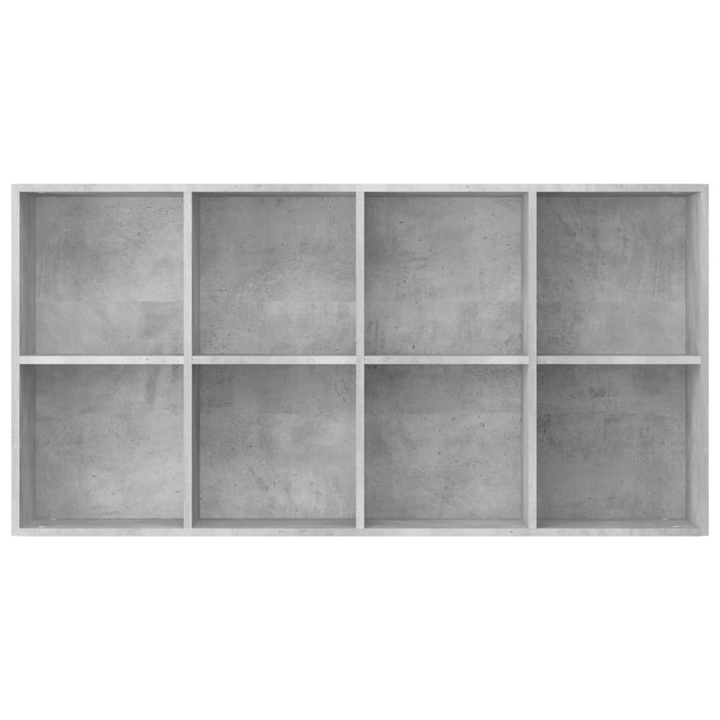 Knihovna/Příborník Betonově Šedá 66X30X130 Cm Kompozitní Dřevo