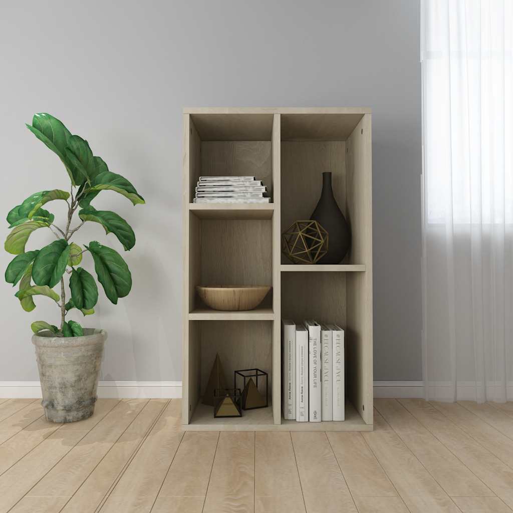 Knihovna/Příborník Betonově Šedá 50X25X80 Cm Kompozitní Dřevo