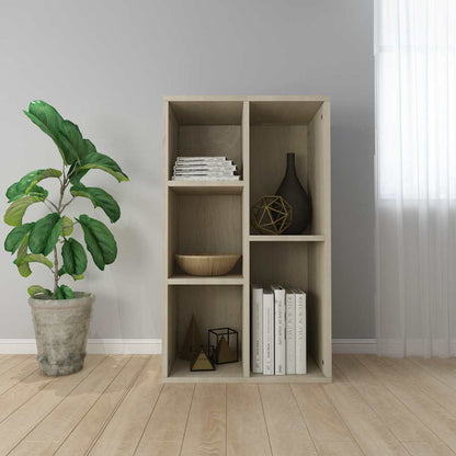 Knihovna/Příborník Betonově Šedá 50X25X80 Cm Kompozitní Dřevo