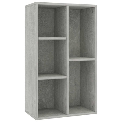 Knihovna/Příborník Betonově Šedá 50X25X80 Cm Kompozitní Dřevo