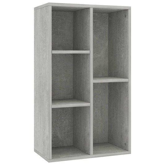 Knihovna/Příborník Betonově Šedá 50X25X80 Cm Kompozitní Dřevo