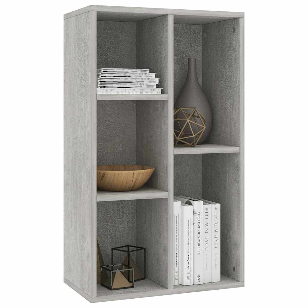 Knihovna/Příborník Betonově Šedá 50X25X80 Cm Kompozitní Dřevo