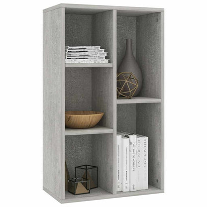 Knihovna/Příborník Betonově Šedá 50X25X80 Cm Kompozitní Dřevo