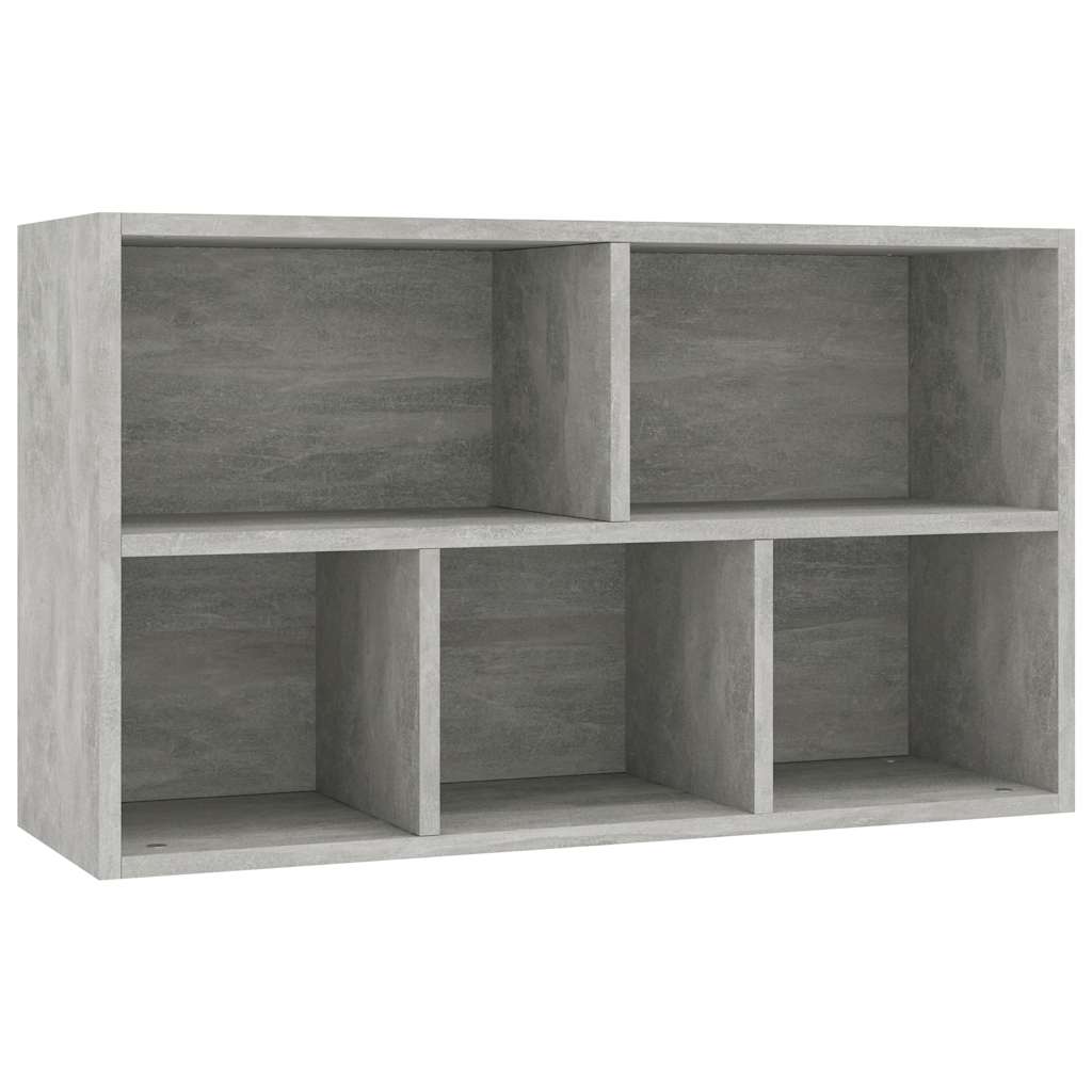 Knihovna/Příborník Betonově Šedá 50X25X80 Cm Kompozitní Dřevo