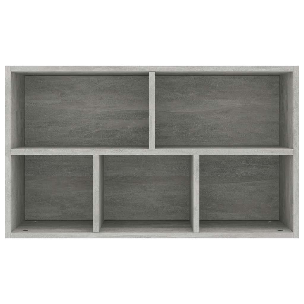 Knihovna/Příborník Betonově Šedá 50X25X80 Cm Kompozitní Dřevo