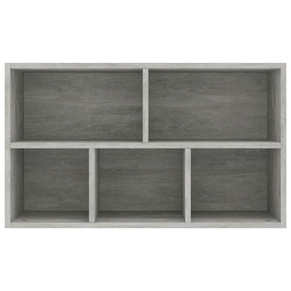 Knihovna/Příborník Betonově Šedá 50X25X80 Cm Kompozitní Dřevo