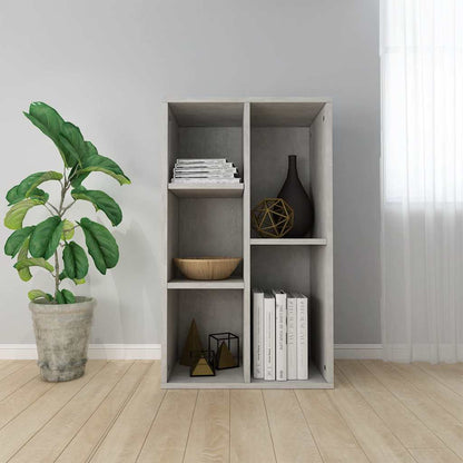 Knihovna/Příborník Betonově Šedá 50X25X80 Cm Kompozitní Dřevo