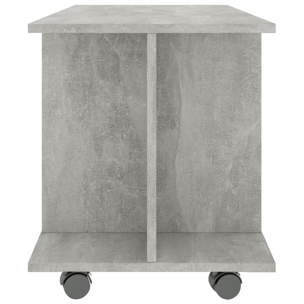 Tv Stolek S Kolečky Betonově Šedý 80X40X45 Cm Kompozitní Dřevo