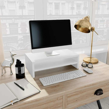 Stojan Na Monitor Betonově Šedý 42X24X13 Cm Kompozitní Dřevo