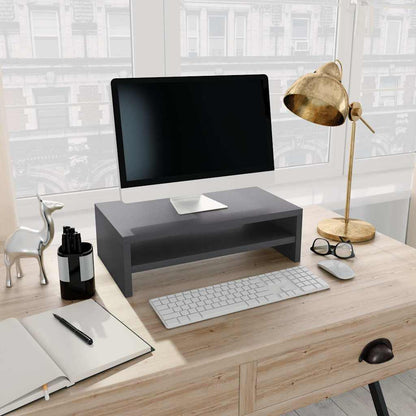 Stojan Na Monitor Betonově Šedý 42X24X13 Cm Kompozitní Dřevo