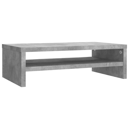 Stojan Na Monitor Betonově Šedý 42X24X13 Cm Kompozitní Dřevo
