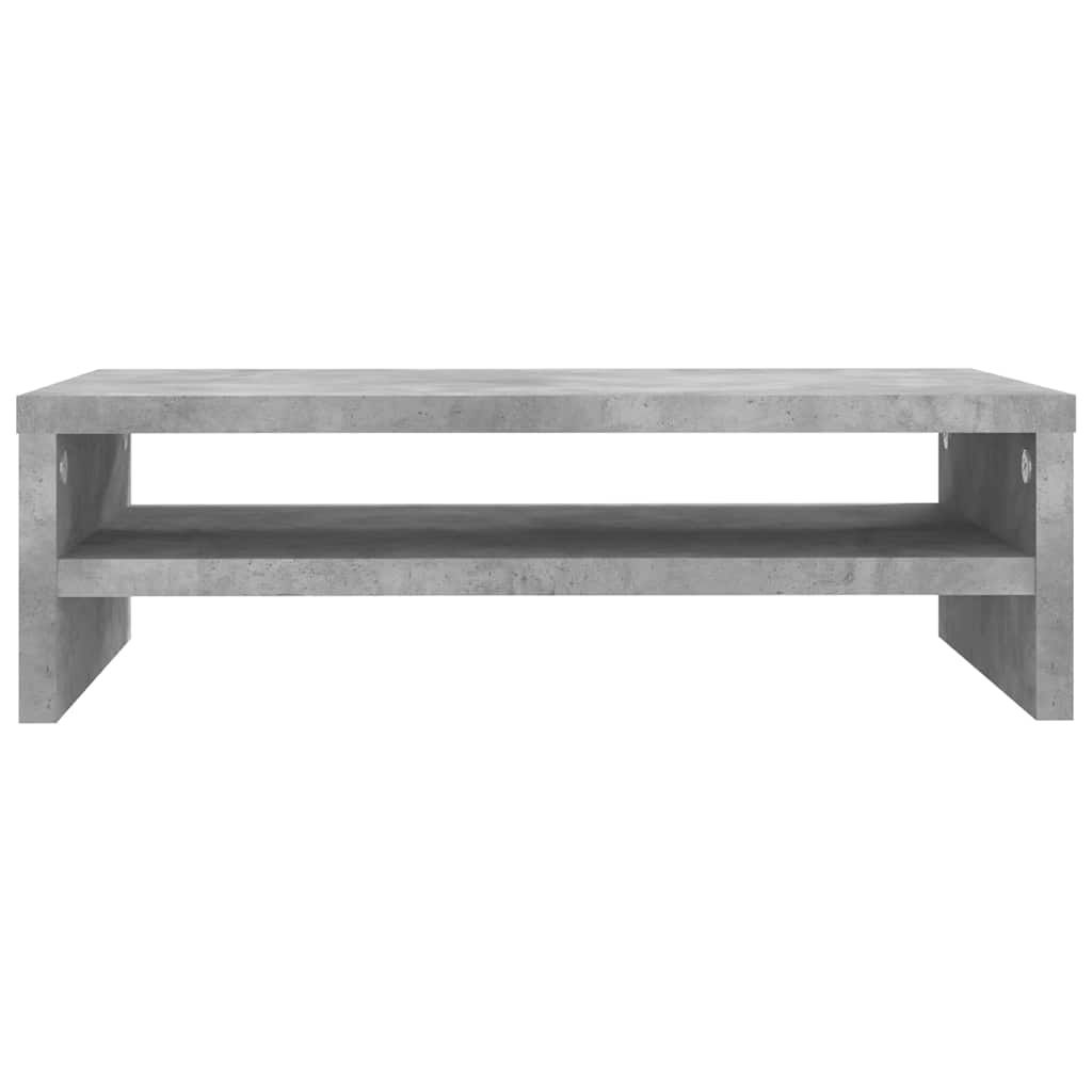 Stojan Na Monitor Betonově Šedý 42X24X13 Cm Kompozitní Dřevo