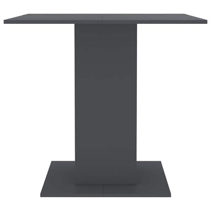 Jídelní Stůl Šedý 80 X 80 X 75 Cm Dřevotříska