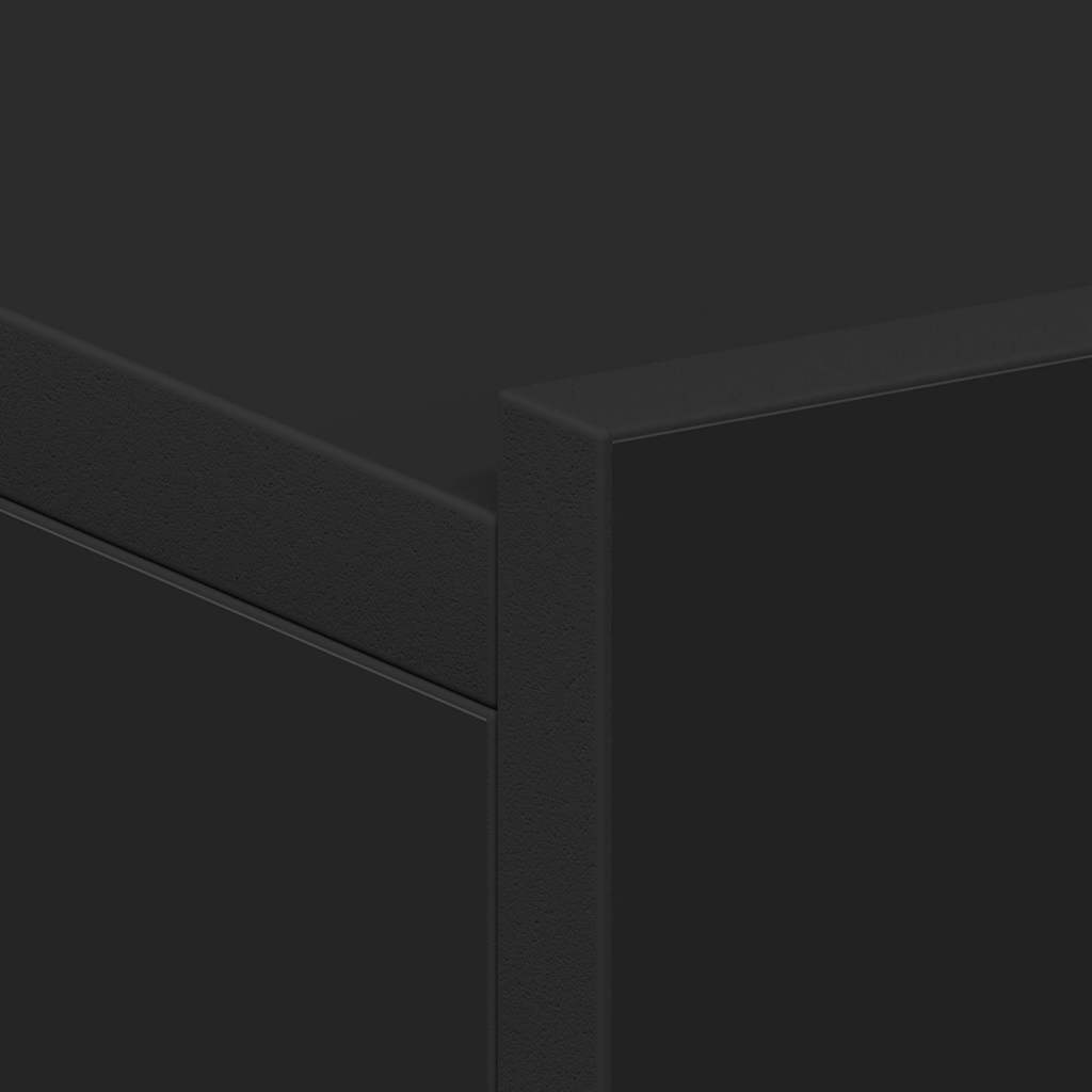 Plovoucí Noční Stolky 2 Ks Černé 40X30X15 Cm Kompozitní Dřevo