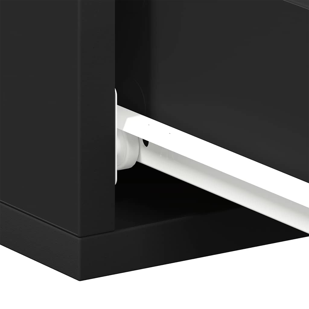 Plovoucí Noční Stolky 2 Ks Černé 40X30X15 Cm Kompozitní Dřevo