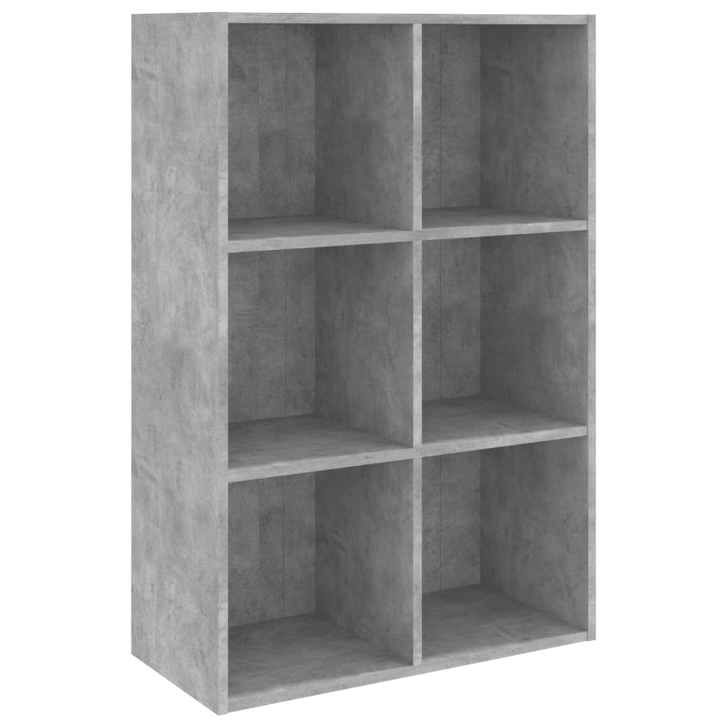 Knihovna/Příborník Betonově Šedá 66X30X98 Cm Kompozitní Dřevo