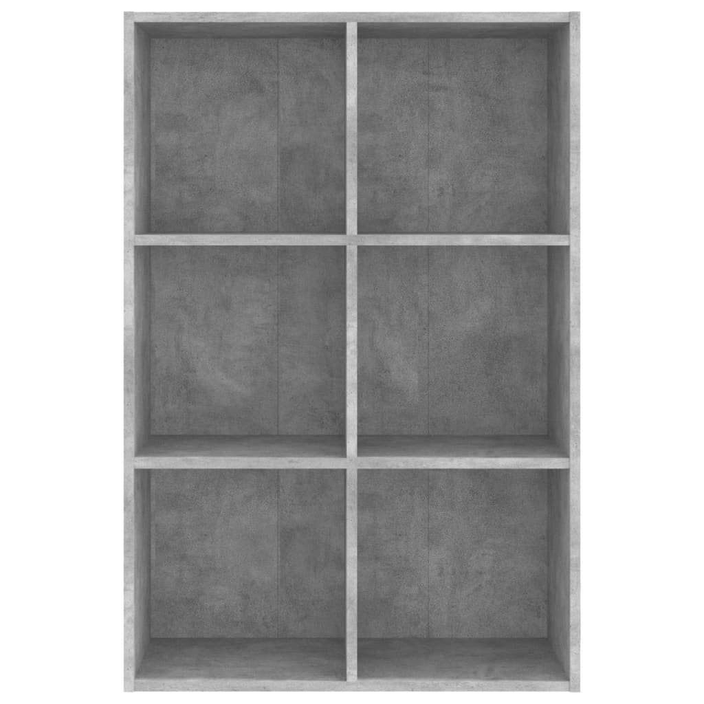Knihovna/Příborník Betonově Šedá 66X30X98 Cm Kompozitní Dřevo