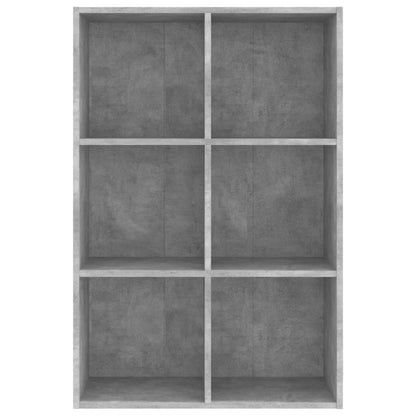 Knihovna/Příborník Betonově Šedá 66X30X98 Cm Kompozitní Dřevo
