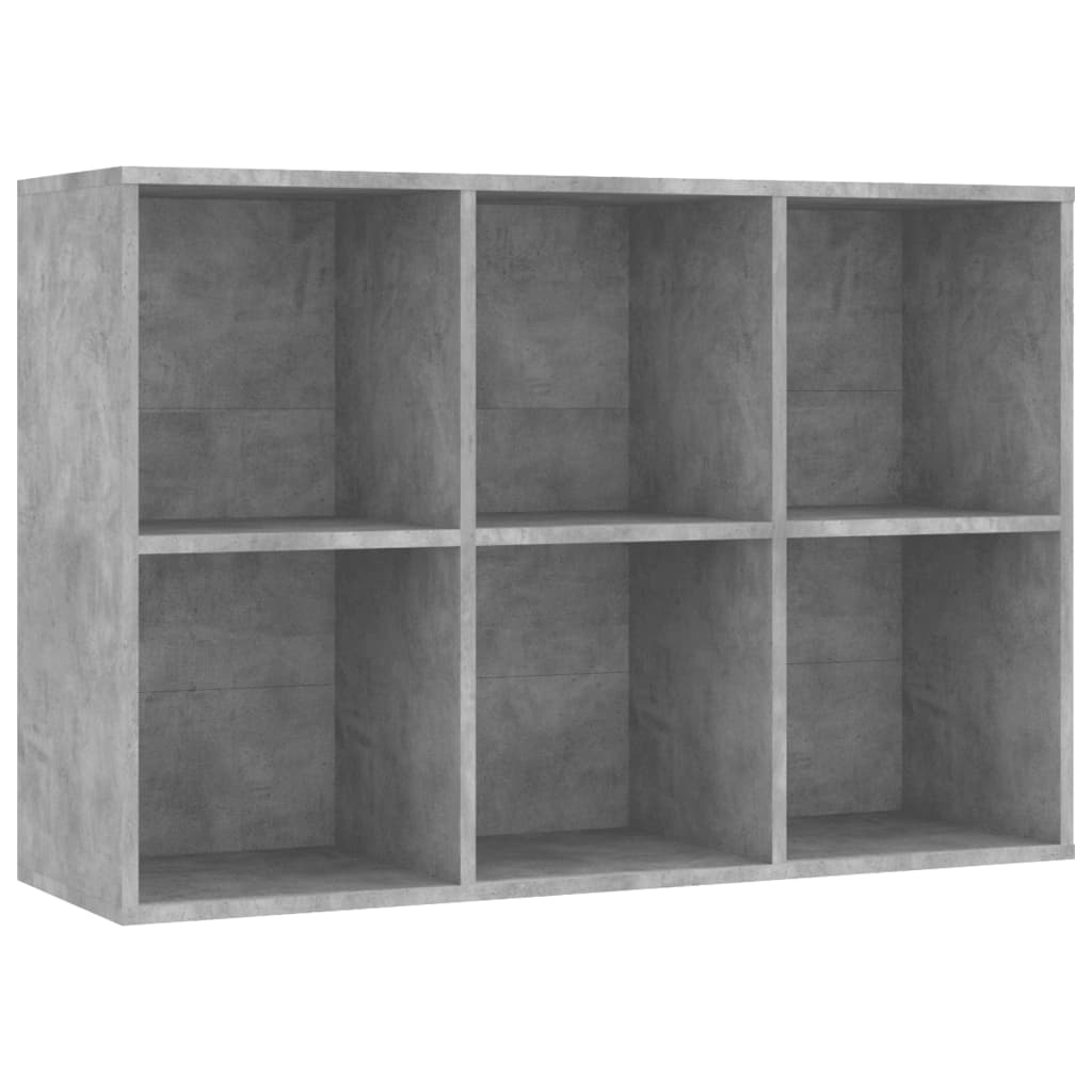 Knihovna/Příborník Betonově Šedá 66X30X98 Cm Kompozitní Dřevo