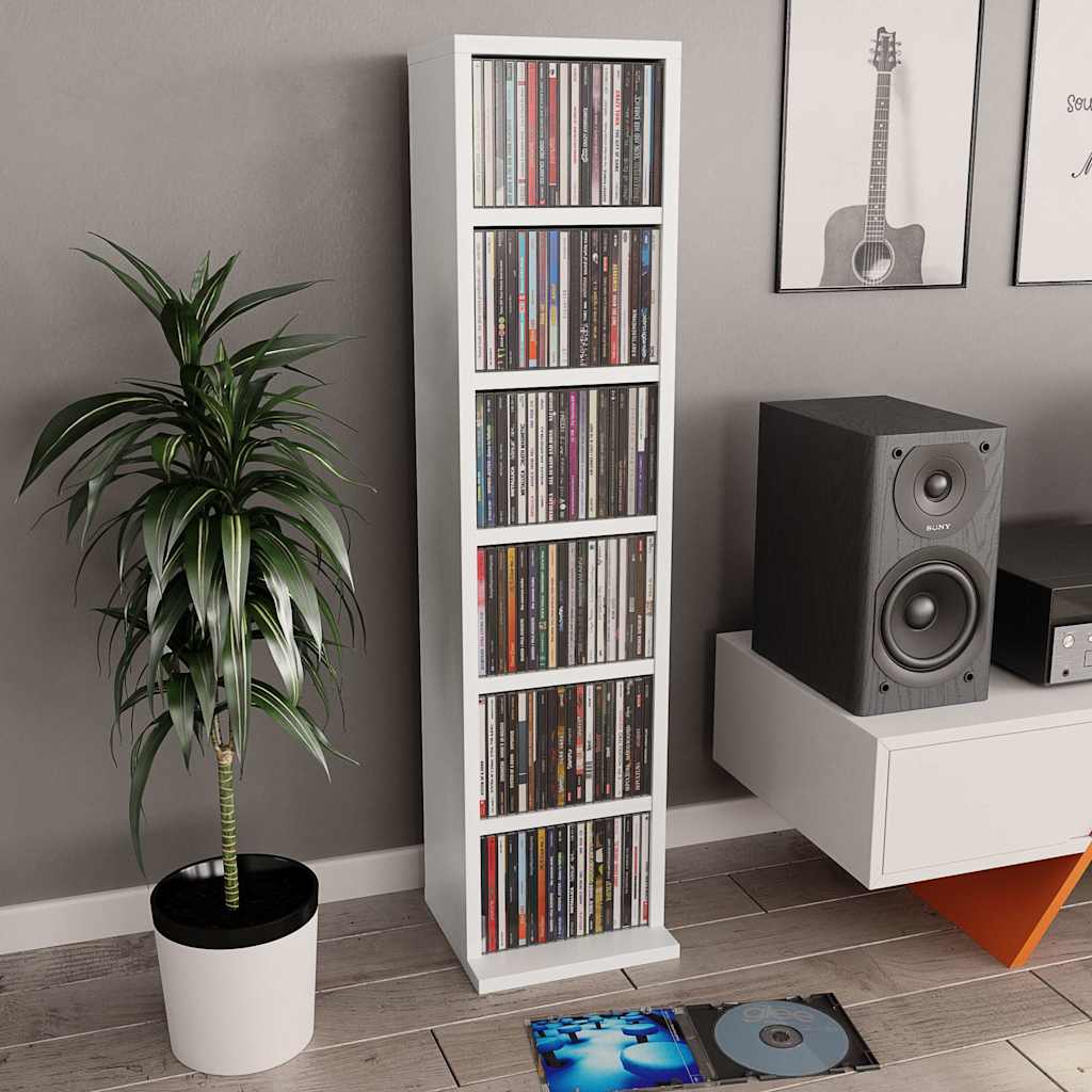 Skříňka Na Cd 21X20X88 Cm Kompozitní Dřevo
