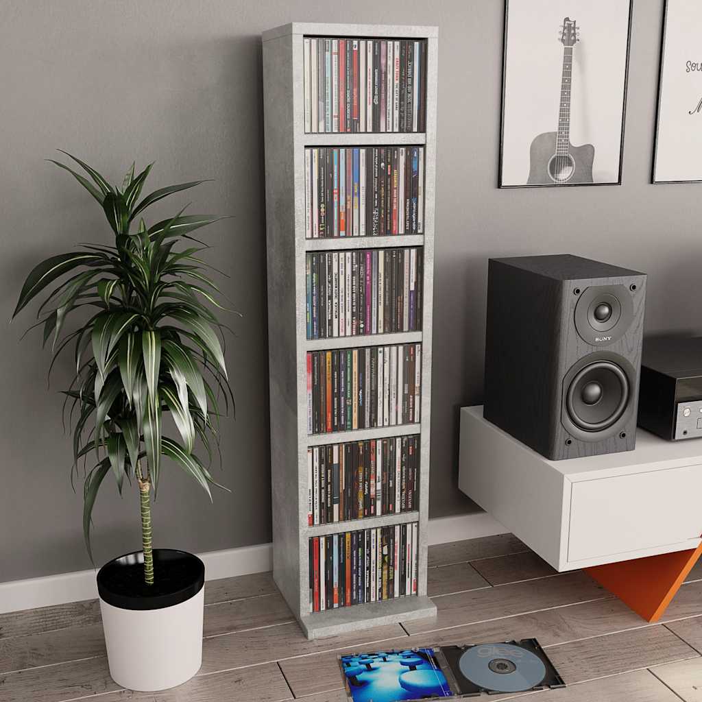 Skříňka Na Cd 21X20X88 Cm Kompozitní Dřevo