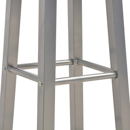 Barové Stoličky 2 Ks Antracitové Mdf