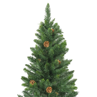 Umělý Vánoční Stromek Se Šiškami Zelený 180 Cm