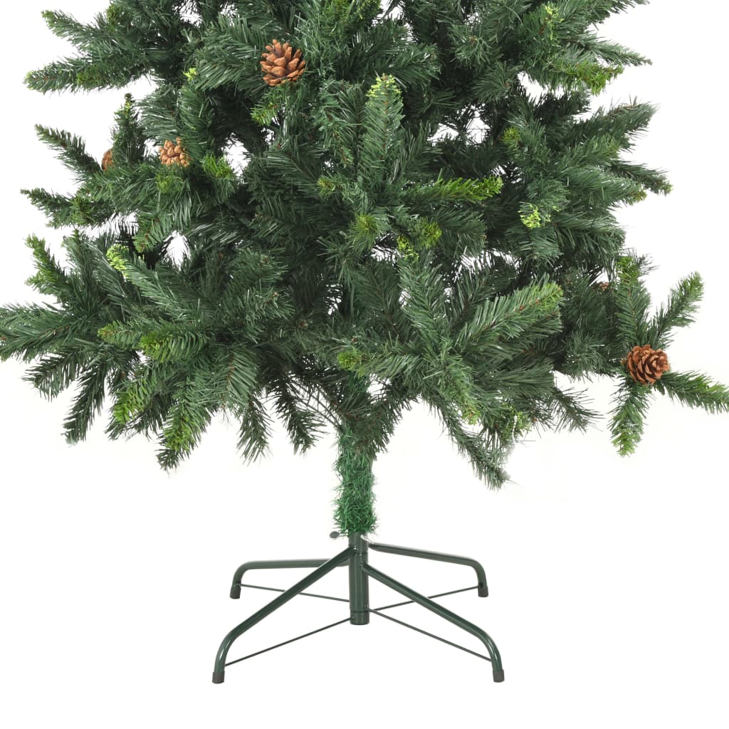 Umělý Vánoční Stromek Se Šiškami Zelený 180 Cm