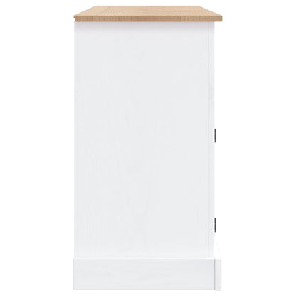 Příborník Masivní Mexická Borovice Corona Bílý 132 × 43 × 78 Cm