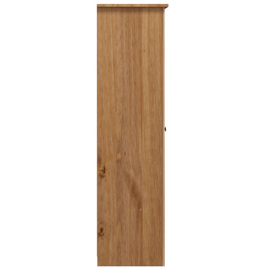 Šatní Skříň Se 3 Dveřmi 118X50X171,5 Cm Borovice Řada Panama
