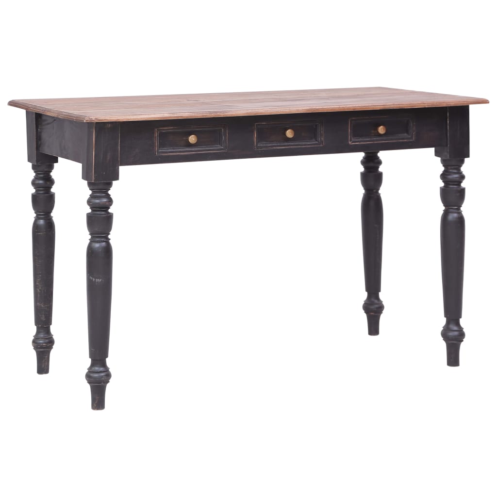Psací Stůl Se 3 Zásuvkami 117 X 57 X 75 Cm Masivní Mahagon