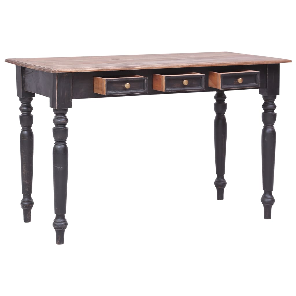 Psací Stůl Se 3 Zásuvkami 117 X 57 X 75 Cm Masivní Mahagon