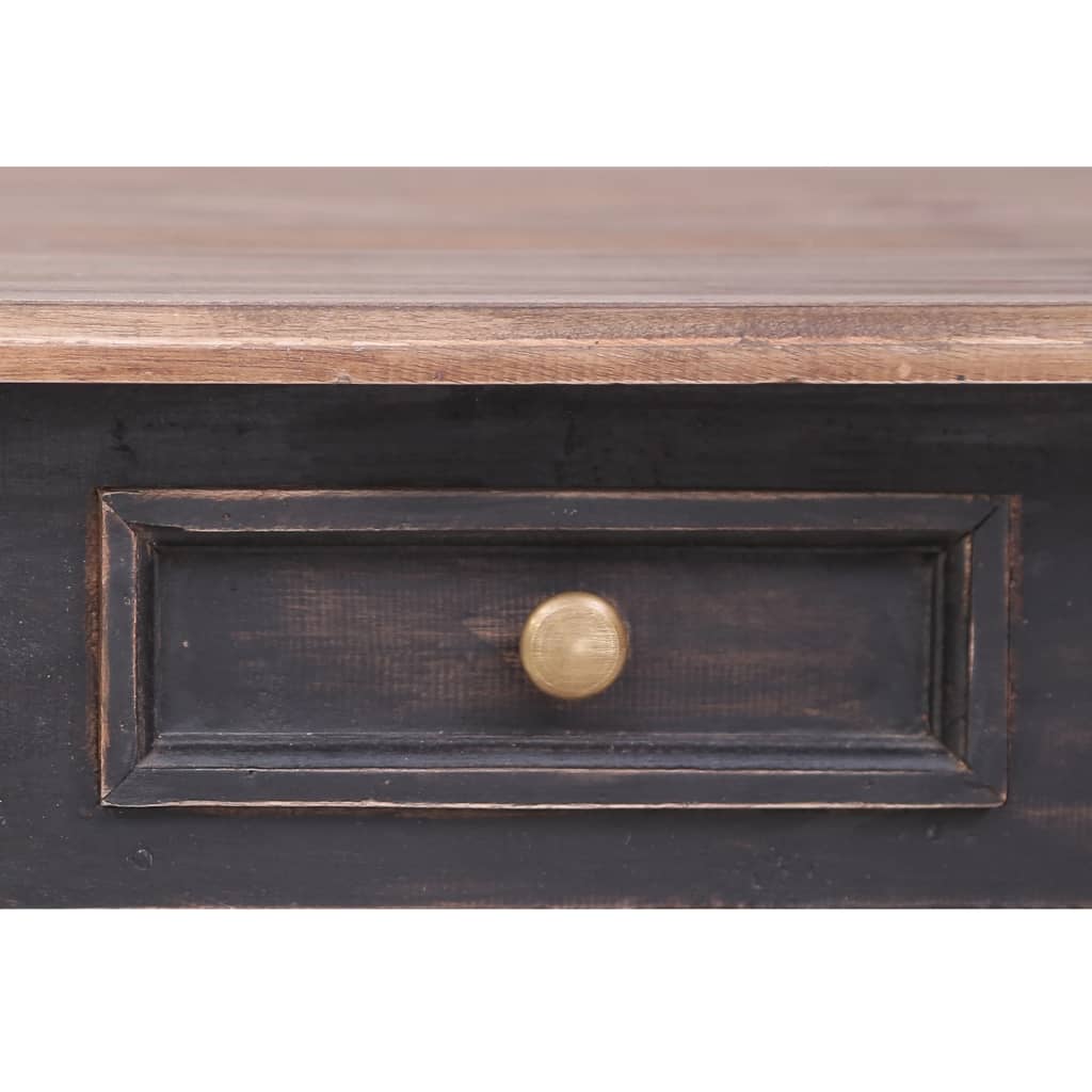 Psací Stůl Se 3 Zásuvkami 117 X 57 X 75 Cm Masivní Mahagon