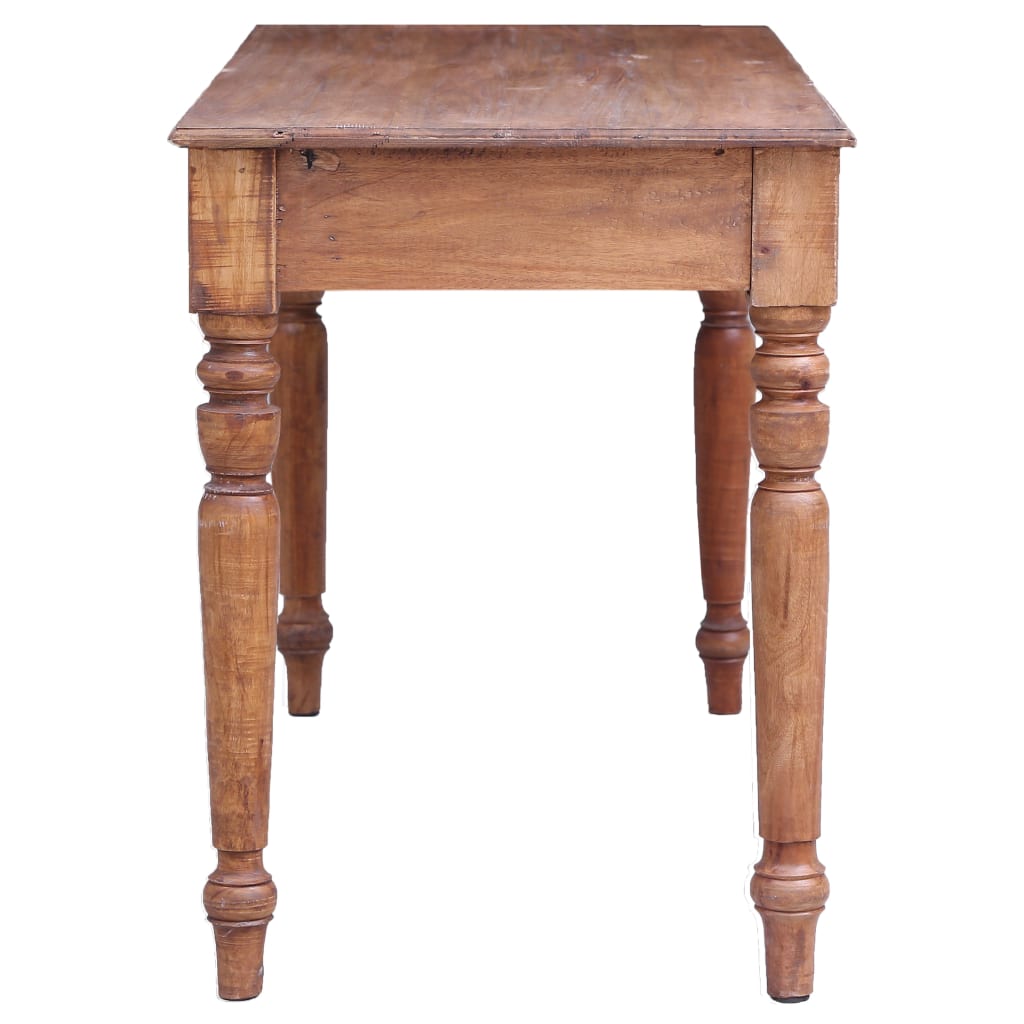 Psací Stůl Se Zásuvkami 117 X 57 X 75 Cm Masivní Mahagon