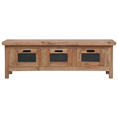 Tv Stolek Se 3 Zásuvkami 120 X 30 X 40 Cm Masivní Mahagon