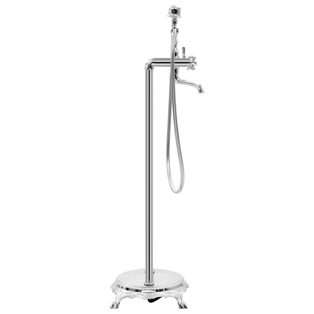 Volně Stojící Vanová Baterie Nerezová Ocel 99,5 Cm Stříbrná