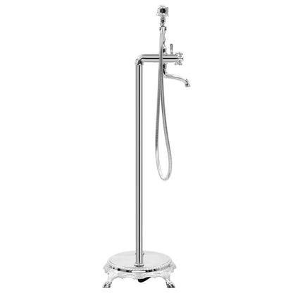 Volně Stojící Vanová Baterie Nerezová Ocel 99,5 Cm Stříbrná